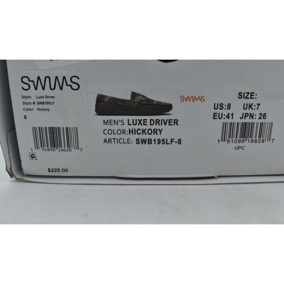 SWIMS Mens Size 8 Luxe Driver Hickory Green Camo Camouflage‎ Loafers Shoes